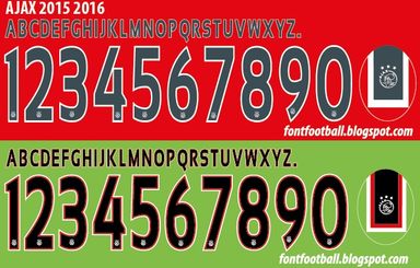 Font Vector Ajax 2015 2016 kit
