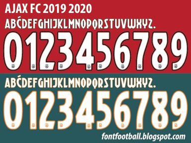 Font Vector Ajax 2019 2020 kit