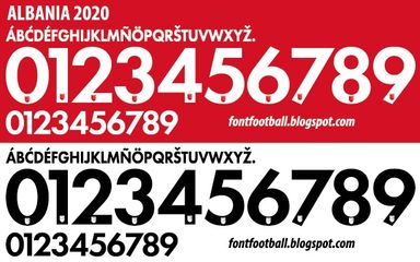 Font Vector Albania 2020 kit