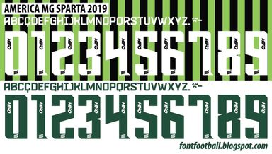 Font Vector América MG Sparta 2019 kit