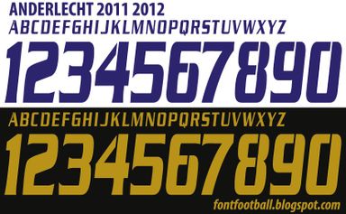 Font Vector Anderlecht 2011 2012 kit