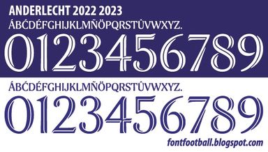 Font Vector Anderlecht 2022 2023 kit