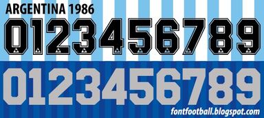 Font Vector Argentina 1986 kit