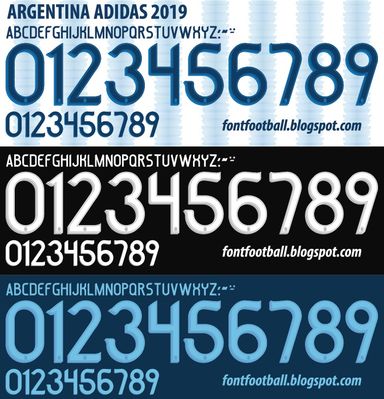 Font Vector Argentina 2019 kit