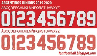 Font Vector Argentinos Juniors 2019 2020 kit