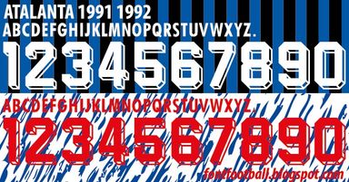 Font Vector Atalanta 1991 1992 kit