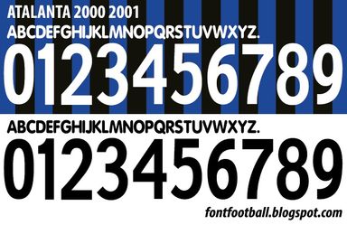Font Vector Atalanta 2000 2001 kit