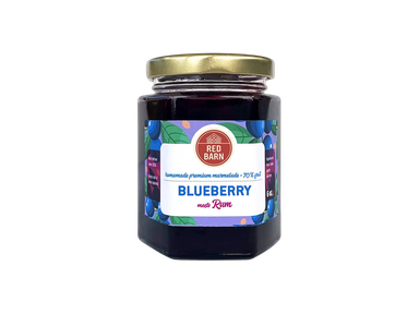 Homemade Jam Blueberry with Rum shot 6 oz / Mermelada casera de arándano con toque de ron 6 oz