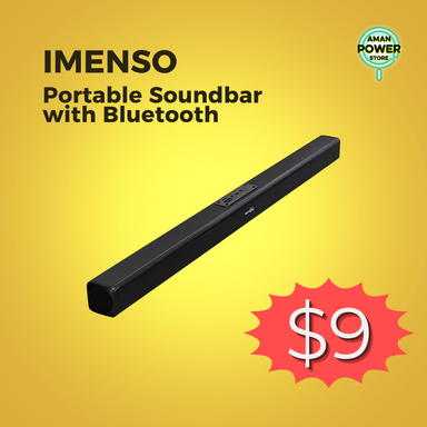 IMENSO PORTABLE SOUNDBAR WITH BLUETOOTH