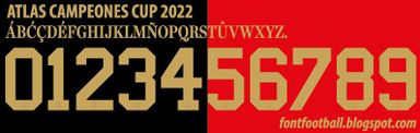Font Vector Atlas Campeones Cup 2022 kit