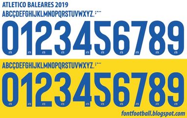 Font Vector Atletico Baleares 2019 kit