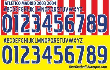 Font Vector Atletico Madrid 2003 2004 kit