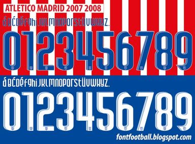 Font Vector Atletico Madrid 2007 2008 kit