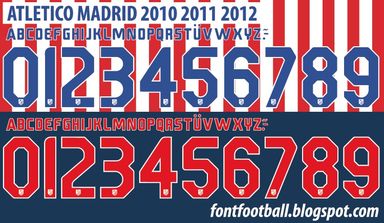 Font Vector Atletico Madrid 2010 2011 kit