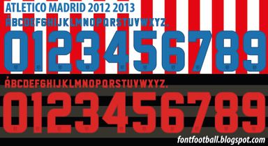 Font Vector Atletico Madrid 2012 2013 kit