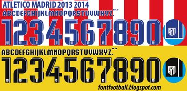 Font Vector Atletico Madrid 2013 2014 kit