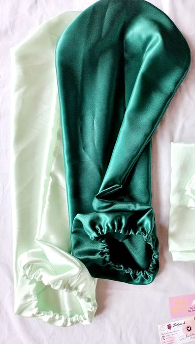 🧵 Long Satin Bonnet – For Braids, Locs & Long Hair