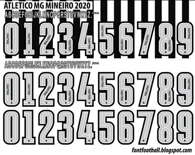 Font Vector Atlético MG Mineiro (Le Coq) 2020 kit