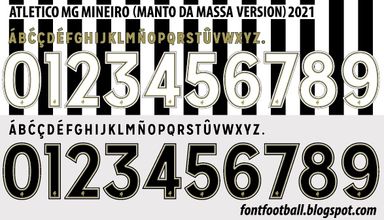 Font Vector Atlético MG Mineiro (Manto da Massa) 2021 kit