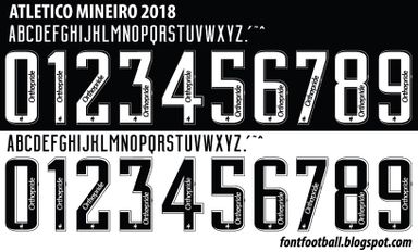 Font Vector Atlético MG Mineiro 2018 Shirt