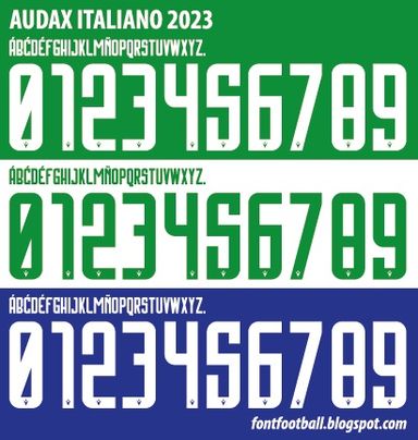 Font Vector Audax Italiano 2023 kit