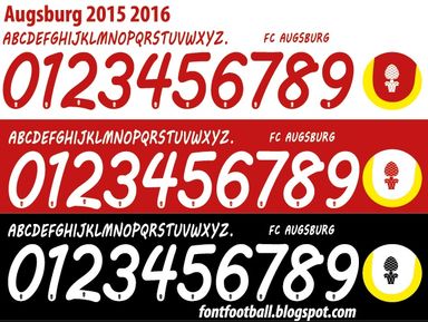 Font Vector Augsburg 2015 2016 kit