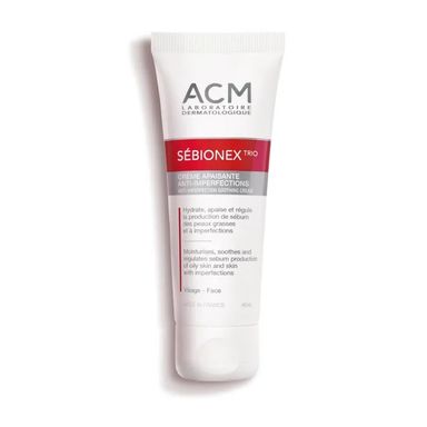 ACM Sébionex Trio - Crème Apaisante - Visage - Peaux Grasses ou à Imperfections, 40ml