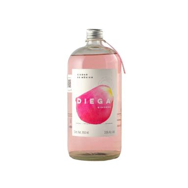 Ginebra infusionada Fresa & Petalos De Rosa Diega 950 mL