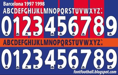 Font Vector Barcelona 1997 1998 kit