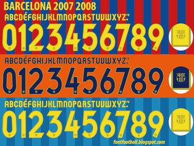 Font Vector Barcelona 2007 2008 kit