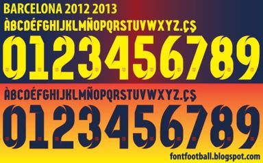 Font Vector Barcelona 2012 2013 kit