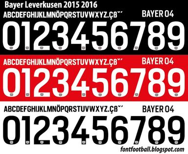 Font Vector Bayer Leverkusen 2015 2016 kit