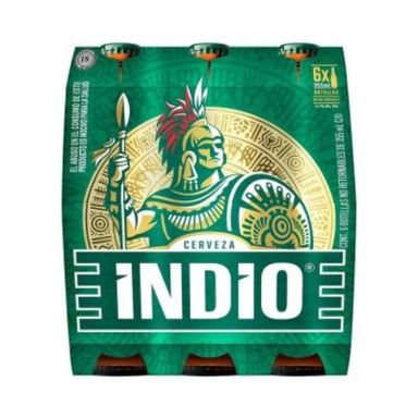 Cerveza Botella Obscura Indio 6.0 Pack