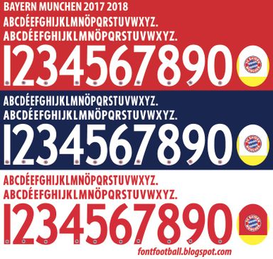 Font Vector Bayern Munchen 2017 2018 kit