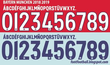 Font Vector Bayern Munchen 2018 2019 kit
