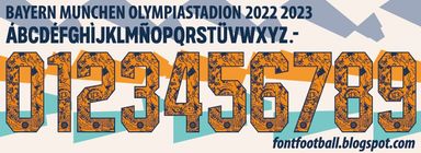 Font Vector Bayern Munchen Olympiastadion 2022 2023 kit