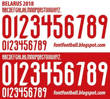 Font Vector Belarus 2018 kit