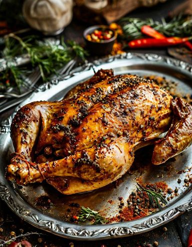 Poulet entier gourmand