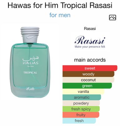 Hawas for Him Tropical by Rasasi
