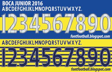 Font Vector Boca Juniors 2016 kit