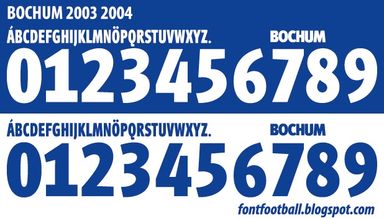 Font Vector Bochum 2003 2004 kit