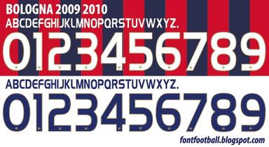 Font Vector Bologna FC 2009 2010 kit