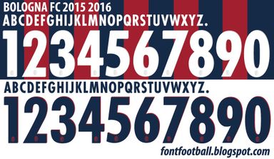 Font Vector Bologna FC 2015 2016 kit