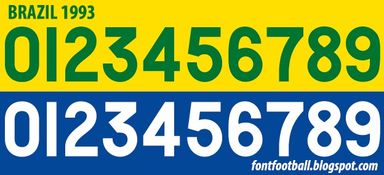 Font Vector Brazil Brasil 1993 kit