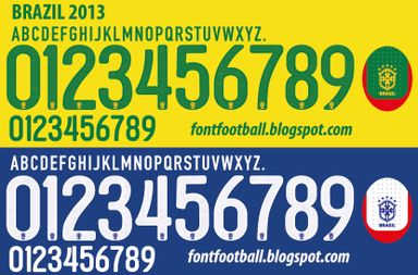 Font Vector Brazil Brasil 2013 kit