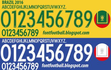 Font Vector Brazil Brasil Nike 2016 kit