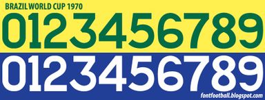 Font Vector Brazil Brasil World Cup 1970 kit