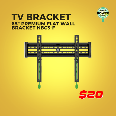 TV BRACKET 65" PREMIUM FLAT WALL BRACKET NBC3-F