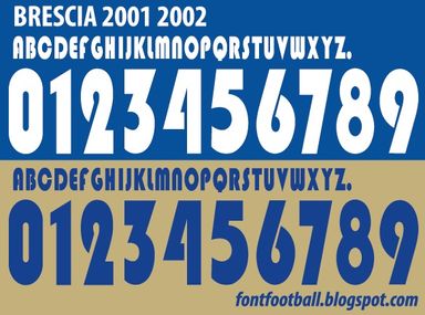 Font Vector Brescia Calcio 2001 2002 kit
