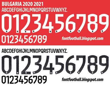 Font Vector Bulgaria 2020 2021 kit
